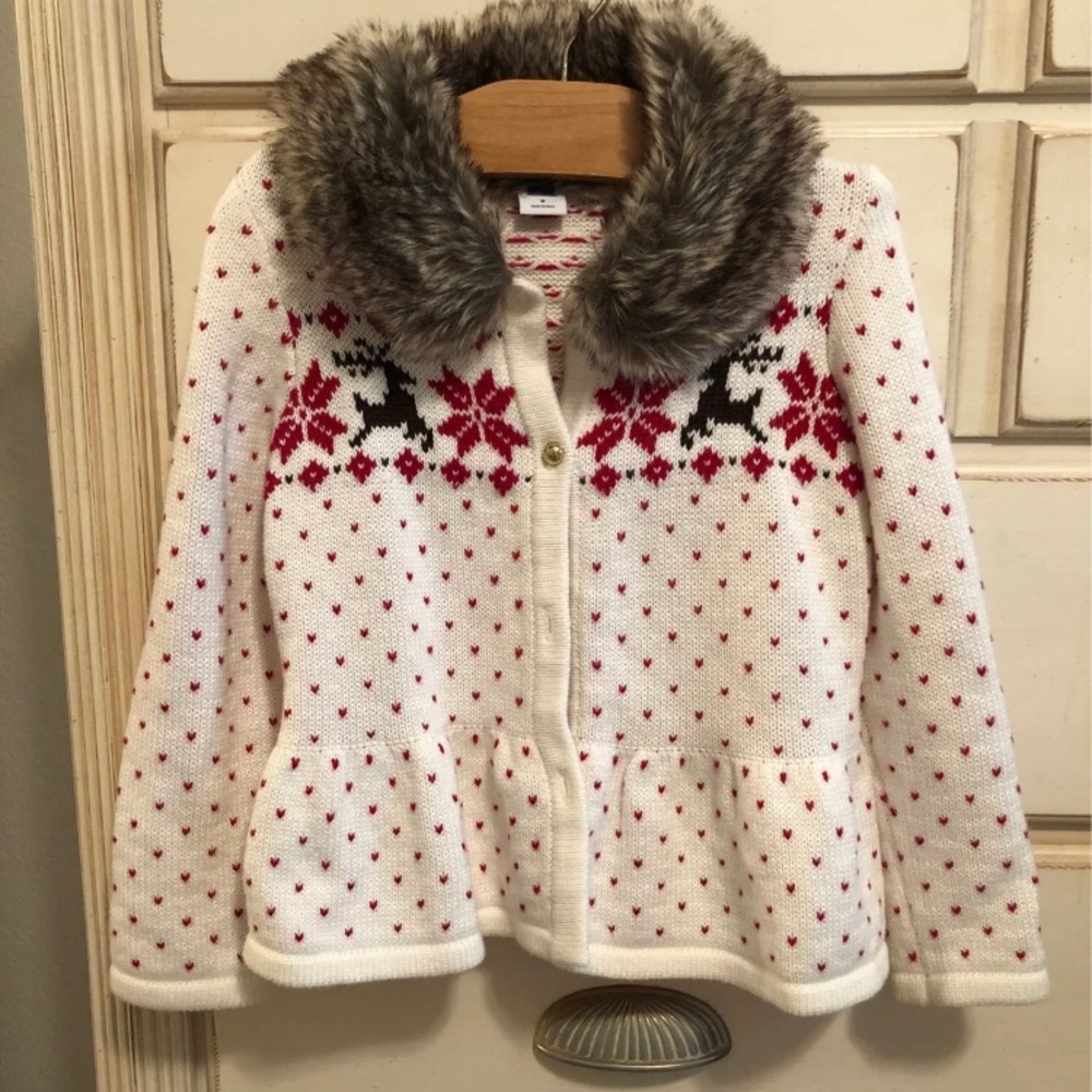Janie and Jack snowflake splendor sweater